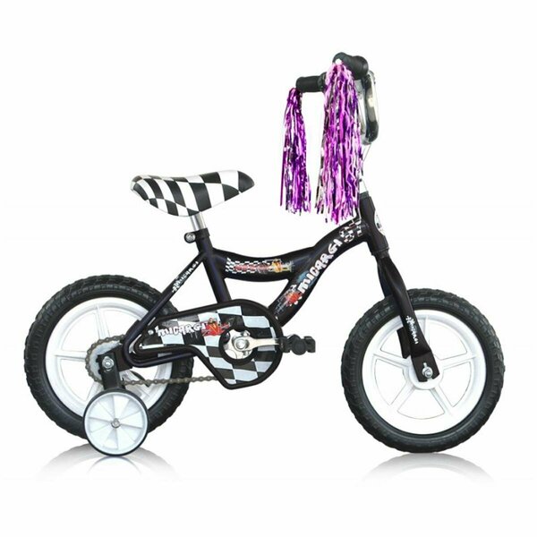 Micargi 12 in. Boys BMX Bicycle, Black - 12 x 7 x 28 in. MI332870